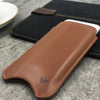NueVue iPhone 8 / 7 Plus case tan leather sleeve case lifestyle