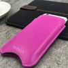 NueVue iPhone 6 case pink leather self cleaning case lifestyle