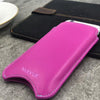 NueVue iPhone 8 / 7 Case Pink leather sleeve lifestyle 1