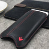 NueVue iPhone 6 case black leather self cleaning interior lifestyle