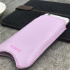 NueVue iPhone 8 / 7 case purple vegan leather sleeve lifestyle 2