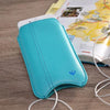 NueVue iPhone 6 case blue vegan leather self cleaning interior