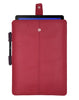 Samsung Galaxy Tab A Sleeve Case in Rose Red Faux Leather