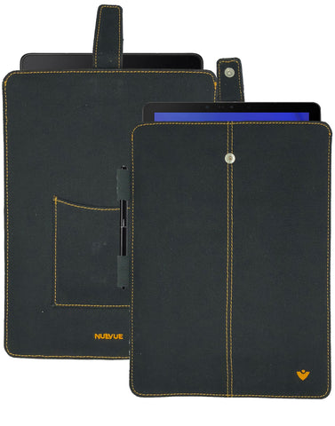 Samsung Galaxy Tab S Sleeve Case in Black Cotton Twill