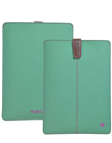 Samsung Galaxy Tab S2 Sleeve Case in Aqua Green Canvas