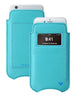 NueVue iPhone 11 & iPhone XR Wallet Case Faux Leather | Teal Blue | Sanitizing Screen Cleaning