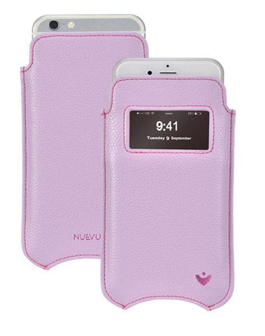 Copy of NueVue iPhone 11 Pro Max and iPhone Xs Max Window Case Faux Leather | Sugar Purple | Sanitizing Screen Cleaning Case