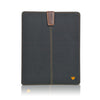 iPad Sleeve Case in Black Cotton Twill | Screen Cleaning Sanitizing Sleeve Case.