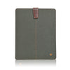 iPad Sleeve Case Green Cotton Twill | Screen Cleaning Sanitizing Microfiber Lining