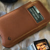 NueVue iPhone 11 and iPhone XR Case Napa Leather | Tan | Sanitizing Screen Cleaning Case
