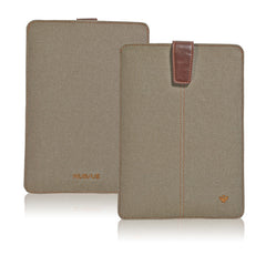 Apple iPad mini case in Khaki Cotton Twill | Screen Cleaning Sanitizing Lining